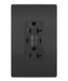 Legrand Canada - Tamper-Resistant Weather-Resistant Duplex Self-Test GFCI with USB Type A/C Outlet - Black- Union Lighting Luminaires Decor