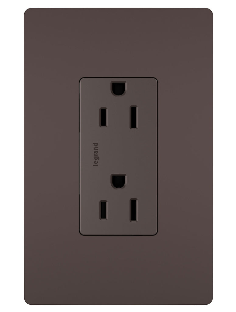 Legrand Canada - Tamper-Resistant Outlet - Dark Bronze- Union Lighting Luminaires Decor