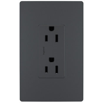 Legrand Canada - Tamper-Resistant Outlet - Graphite- Union Lighting Luminaires Decor