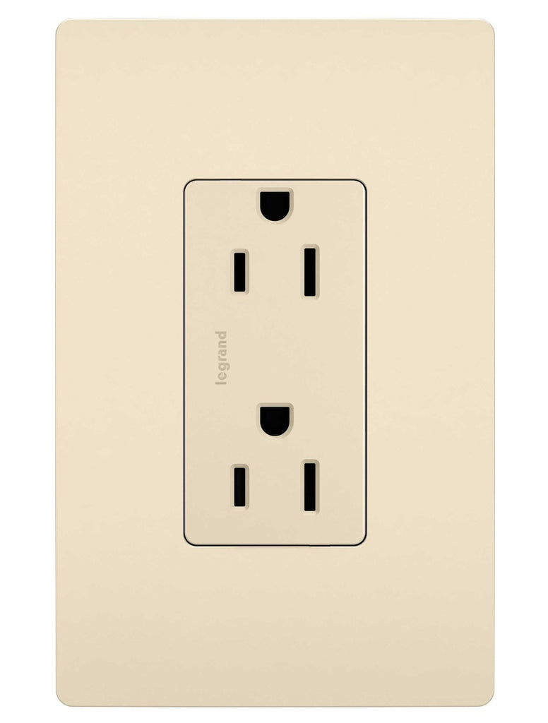 Legrand Canada - Tamper-Resistant Outlet - Light Almond- Union Lighting Luminaires Decor