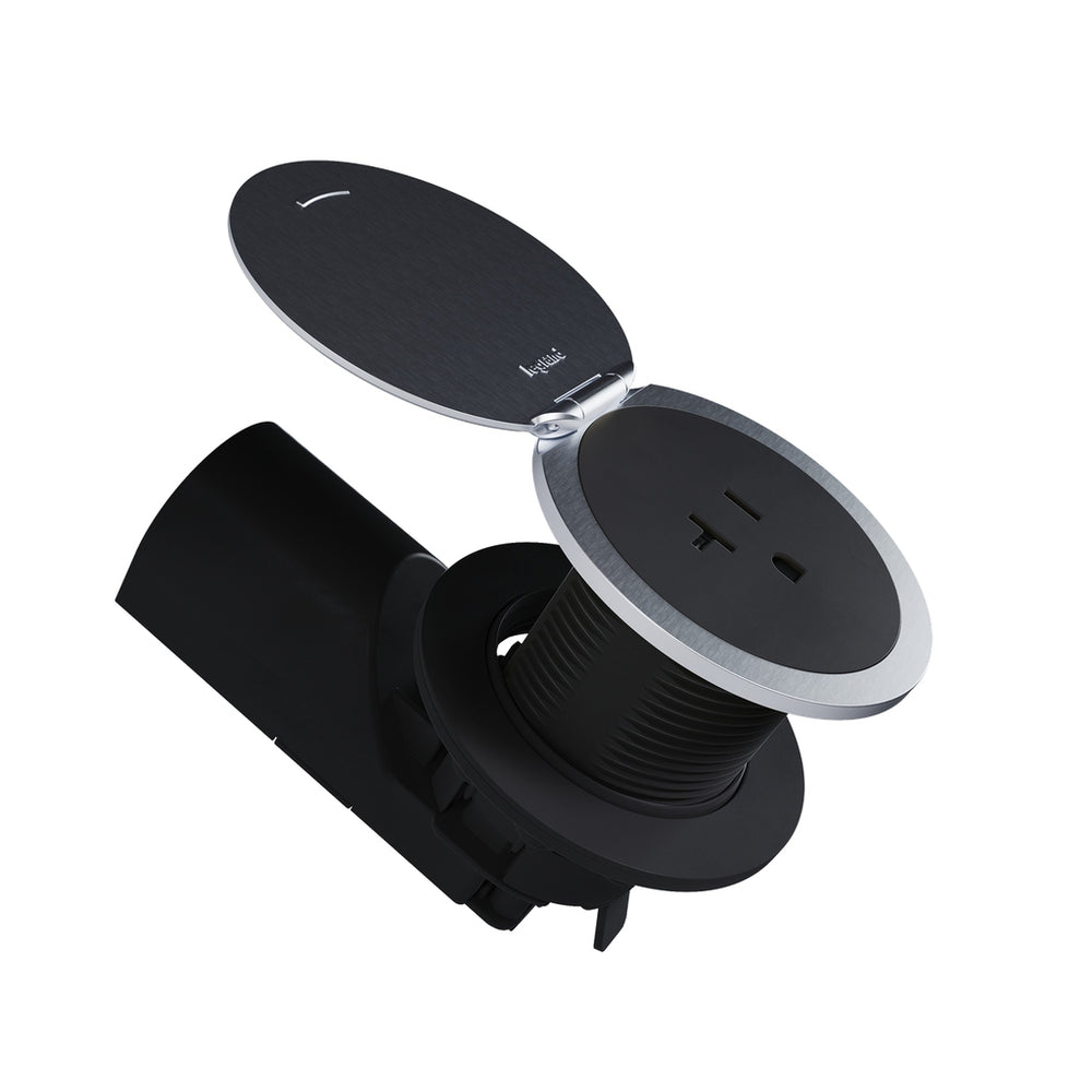 Legrand Canada - Kitchen Countertop Outlet Lid SS- Union Lighting Luminaires Decor