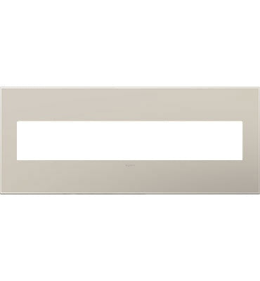 Legrand Canada - Six-Gang Screwless Wall Plate - Adorne - Greige- Union Lighting Luminaires Decor