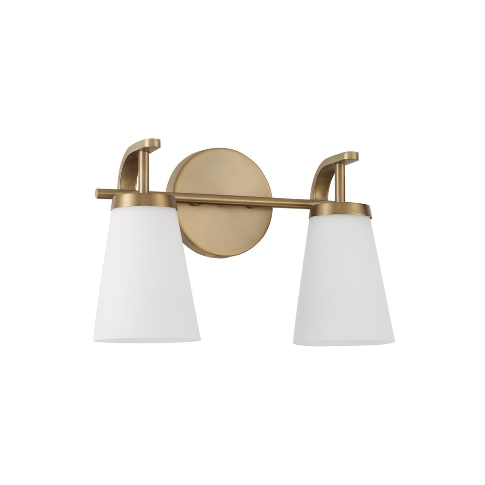 Capital Lighting - Two Light Vanity - Drake - Aged Brass- Union Lighting Luminaires Decor