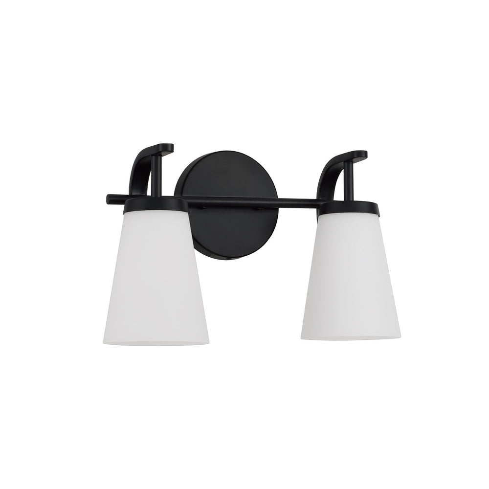 Capital Lighting - Two Light Vanity - Drake - Matte Black- Union Lighting Luminaires Decor