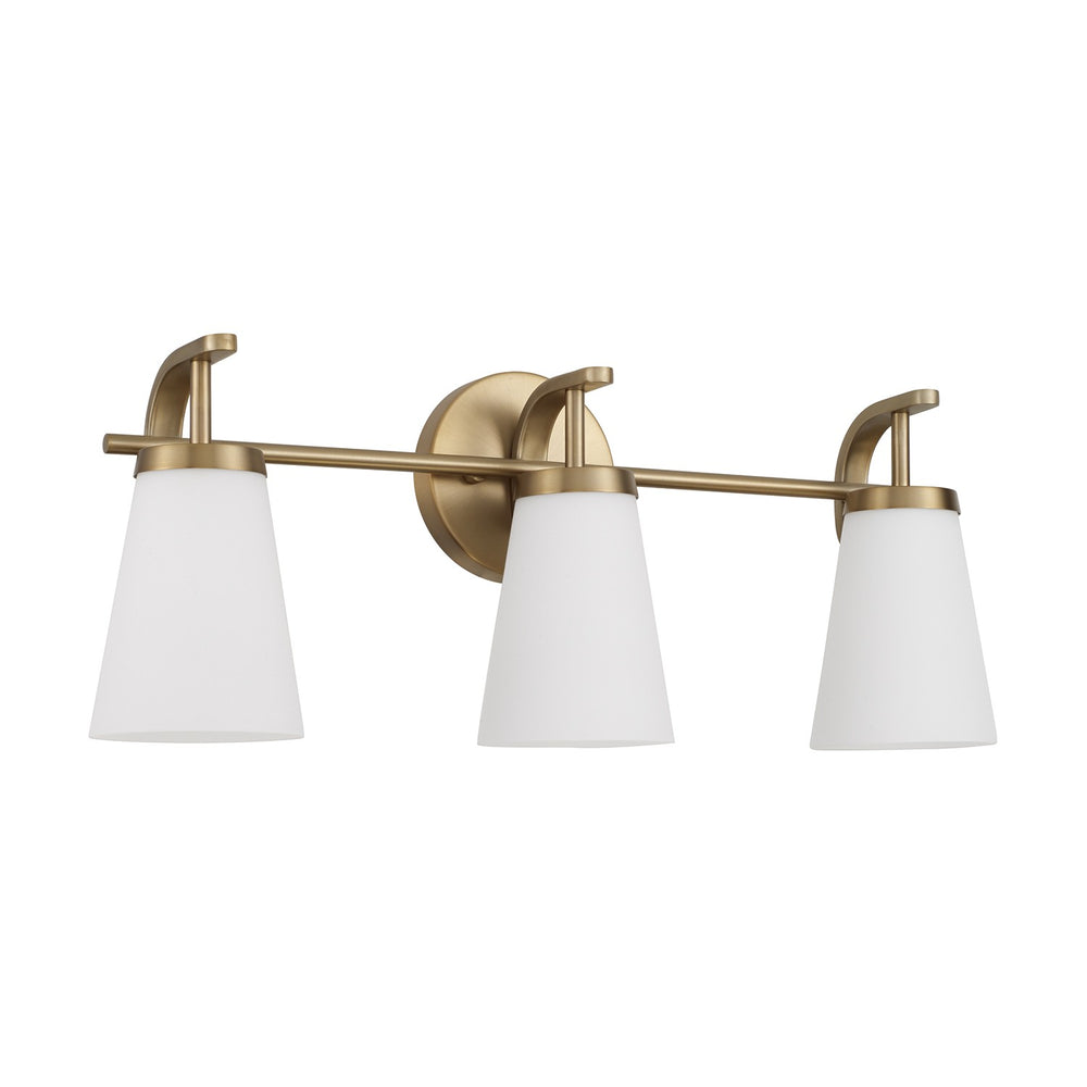 Capital Lighting - Three Light Vanity - Drake - Aged Brass- Union Lighting Luminaires Decor