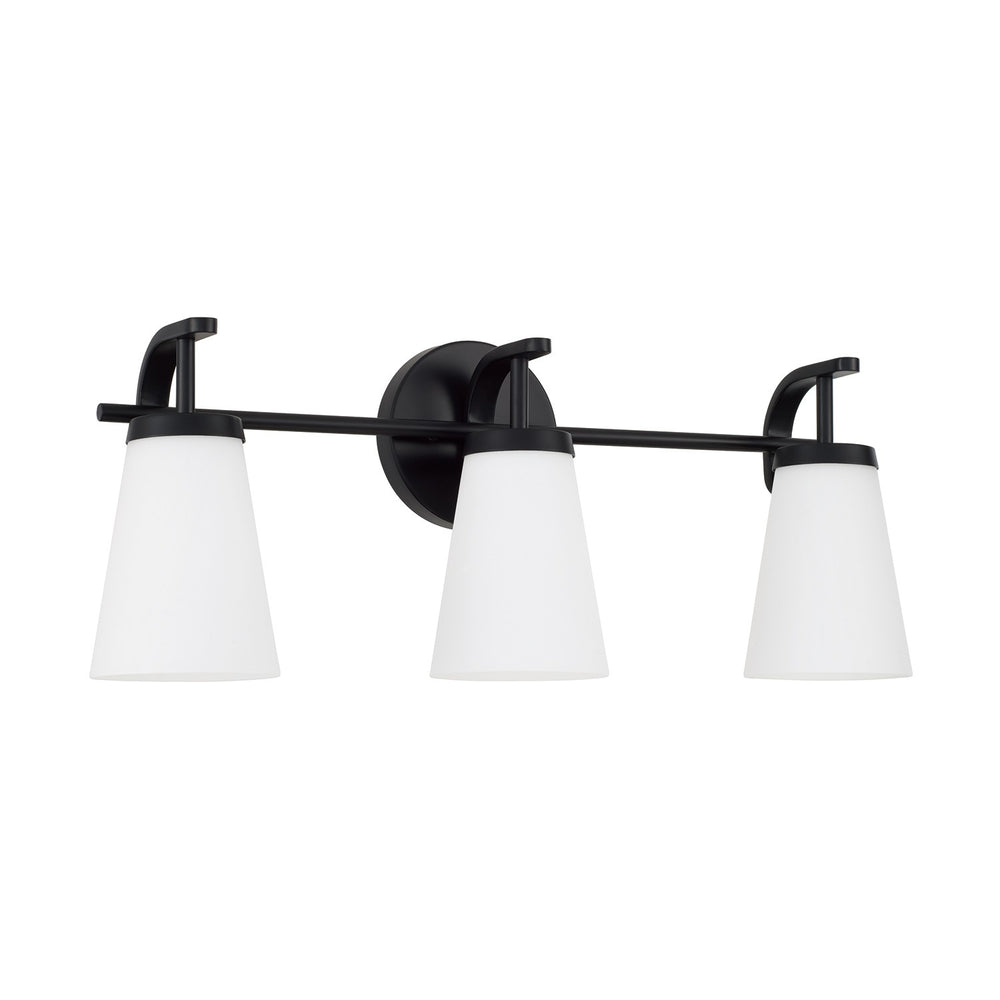 Capital Lighting - Three Light Vanity - Drake - Matte Black- Union Lighting Luminaires Decor