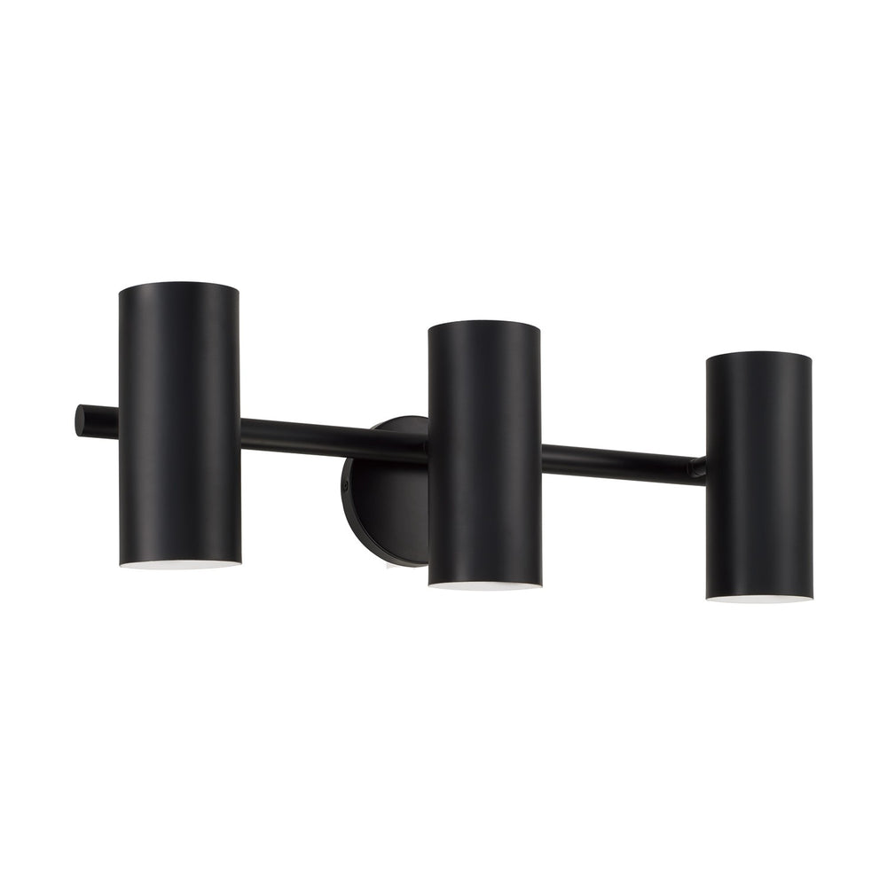 Capital Lighting - Three Light Vanity - Robbie - Matte Black- Union Lighting Luminaires Decor