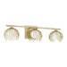 Capital Lighting - Three Light Vanity - Flora - Buffed Gold- Union Lighting Luminaires Decor