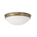 Capital Lighting - Two Light Flush Mount - Hansen - Aged Brass- Union Lighting Luminaires Decor