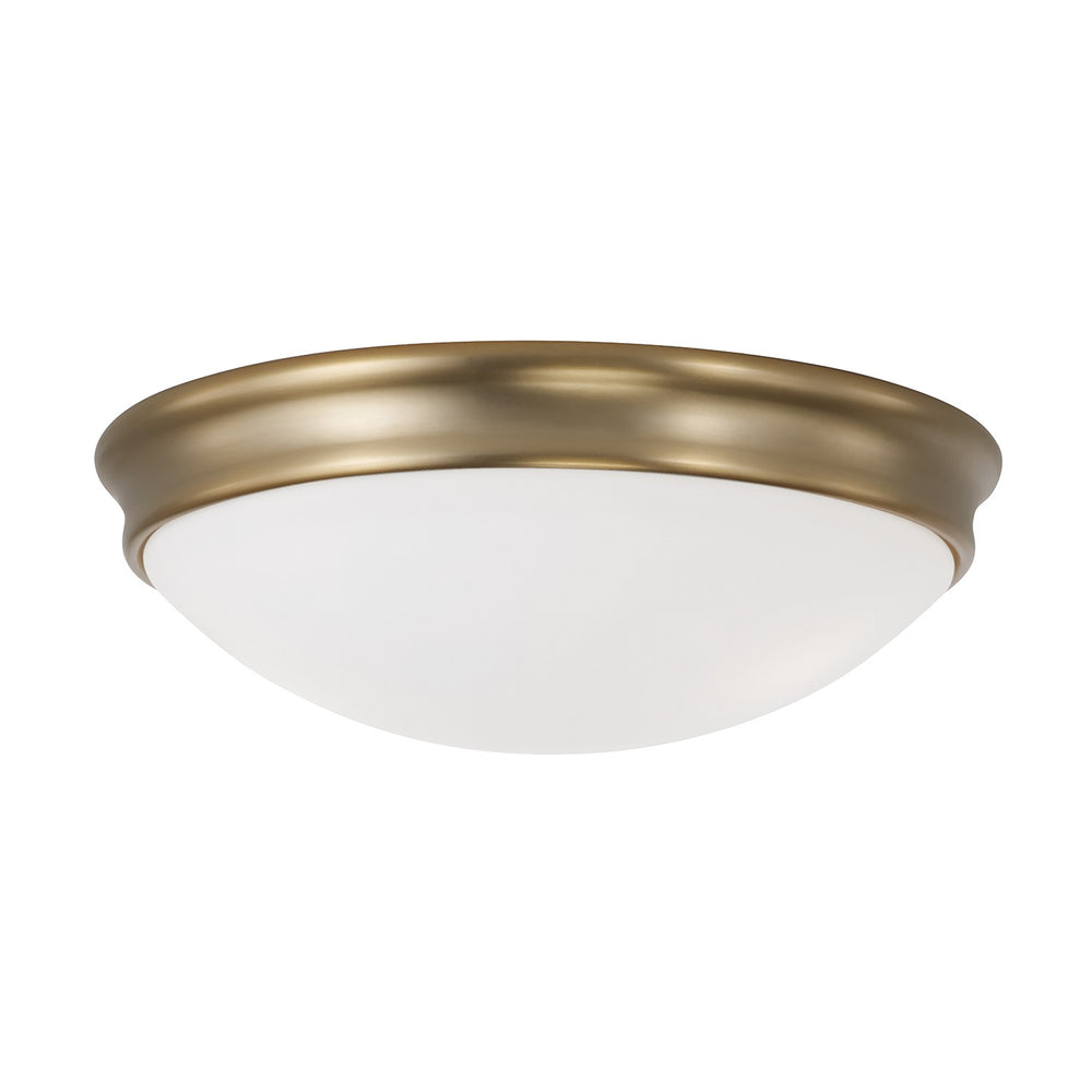 Capital Lighting - Three Light Flush Mount - Hansen - Aged Brass- Union Lighting Luminaires Decor