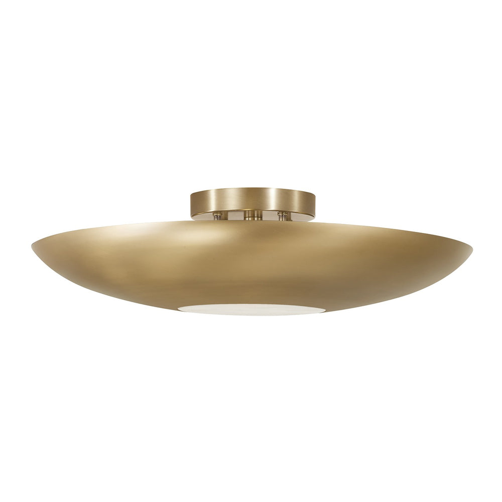Capital Lighting - Four Light Semi Flush Mount - Gia - Aged Brass- Union Lighting Luminaires Decor