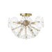 Capital Lighting - Four Light Semi Flush Mount - Emelie - Matte Brass- Union Lighting Luminaires Decor