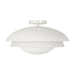 Capital Lighting - One Light Semi Flush Mount - Jensen - Matte White- Union Lighting Luminaires Decor