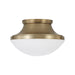 Capital Lighting - Three Light Flush Mount - Arlo - Aged Brass- Union Lighting Luminaires Decor