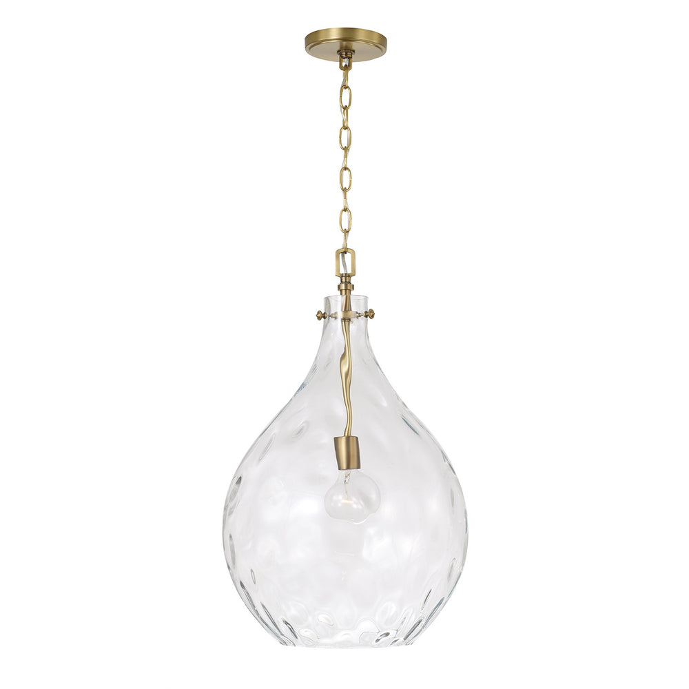 Capital Lighting - One Light Pendant - Bristol - Aged Brass- Union Lighting Luminaires Decor