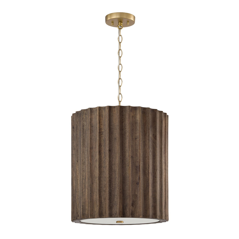 Capital Lighting - Three Light Pendant - Cody - Matte Brass- Union Lighting Luminaires Decor