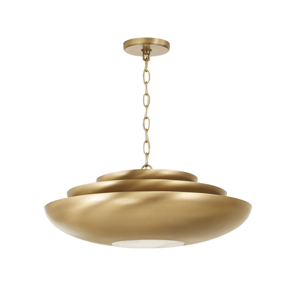 Capital Lighting - One Light Pendant - Gia - Aged Brass- Union Lighting Luminaires Decor