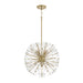 Capital Lighting - Eight Light Pendant - Emelie - Matte Brass- Union Lighting Luminaires Decor