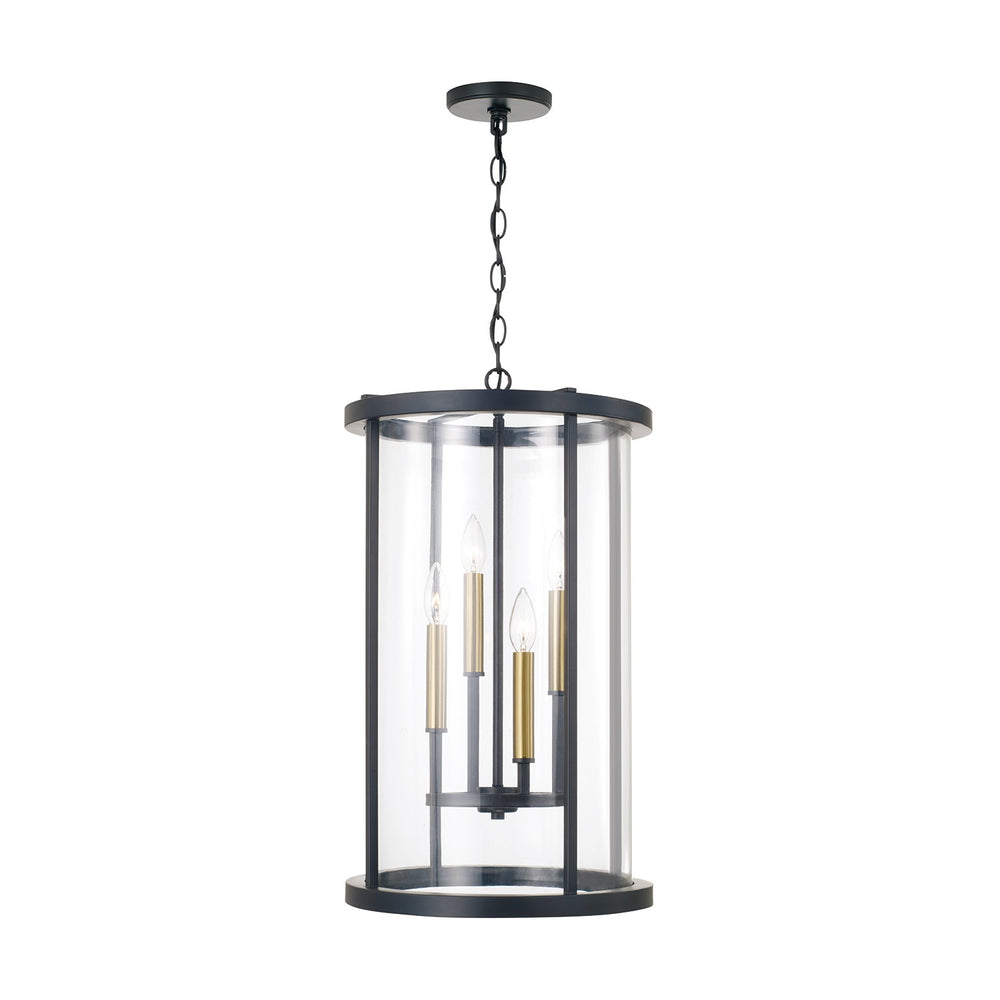 Capital Lighting - Four Light Pendant - Davis - Espresso and Brass- Union Lighting Luminaires Decor