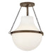 Hinkley Canada - LED Semi-Flush Mount - Collins - Heritage Bronze- Union Lighting Luminaires Decor