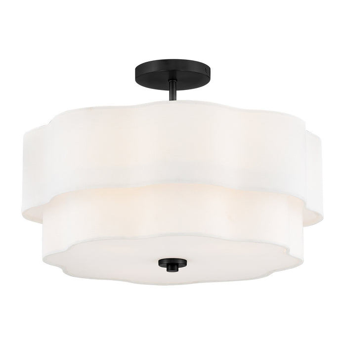 Hinkley Canada - LED Semi-Flush Mount - Gwen - Black- Union Lighting Luminaires Decor