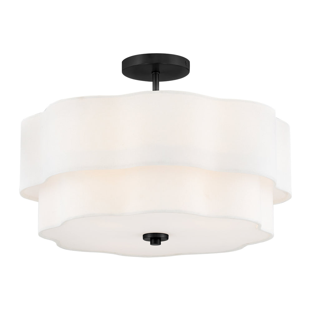 Hinkley Canada - LED Semi-Flush Mount - Gwen - Black- Union Lighting Luminaires Decor