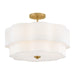 Hinkley Canada - LED Semi-Flush Mount - Gwen - Lacquered Brass- Union Lighting Luminaires Decor