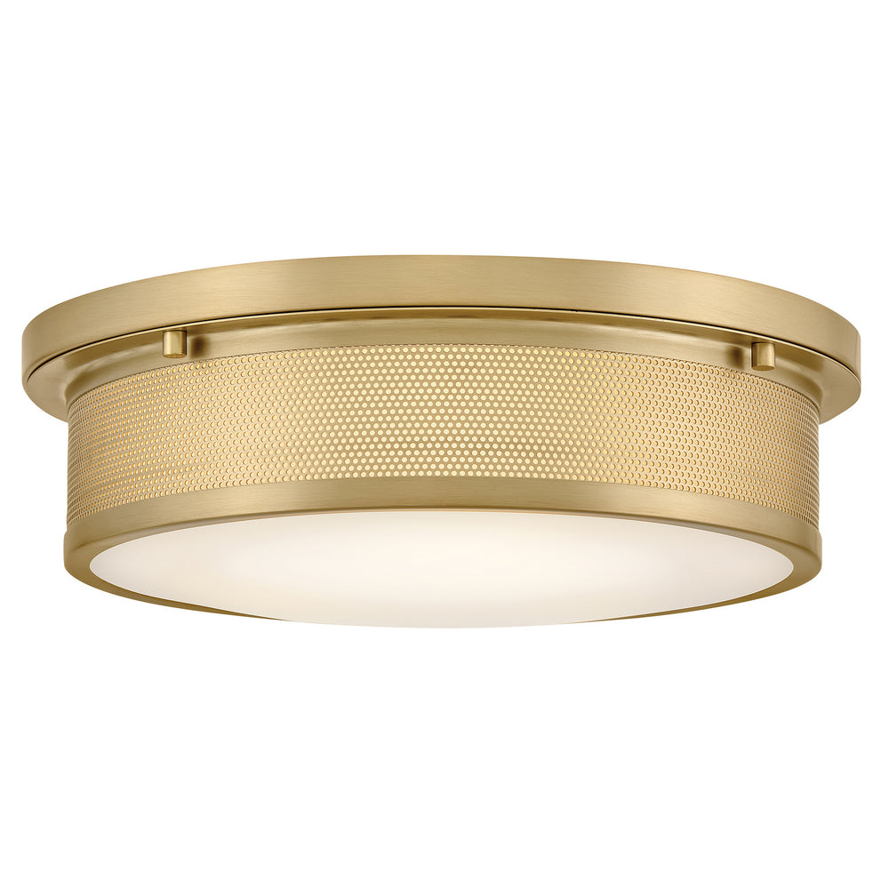 Hinkley Canada - LED Flush Mount - Pierce - Lacquered Brass- Union Lighting Luminaires Decor