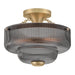 Hinkley Canada - LED Semi-Flush Mount - Adella - Lacquered Brass- Union Lighting Luminaires Decor