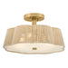 Hinkley Canada - LED Semi-Flush Mount - Sasha - Lacquered Brass- Union Lighting Luminaires Decor