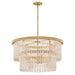 Hinkley Canada - LED Chandelier - Indra - Lacquered Brass- Union Lighting Luminaires Decor