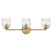 Hinkley Canada - LED Vanity - Ava - Lacquered Brass- Union Lighting Luminaires Decor