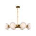 Alora Canada - LED Chandelier - Alonso - Vintage Brass/Alabaster- Union Lighting Luminaires Decor