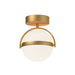Alora Canada - LED Flush Mount - Globo - Brushed Gold- Union Lighting Luminaires Decor