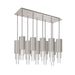 Alora Canada - LED Pendant - Bordeaux - Brushed Nickel/Clear Ribbed Glass- Union Lighting Luminaires Decor