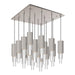 Alora Canada - LED Pendant - Bordeaux - Brushed Nickel/Clear Ribbed Glass- Union Lighting Luminaires Decor