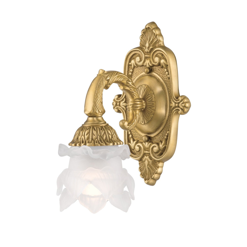 Crystorama - One Light Wall Sconce - Mayfield - Aged Brass- Union Lighting Luminaires Decor