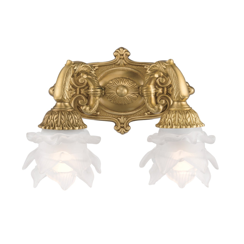 Crystorama - Two Light Wall Sconce - Mayfield - Aged Brass- Union Lighting Luminaires Decor