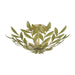 Crystorama - Four Light Semi Flush Mount - Broche - Champagne Green Tea- Union Lighting Luminaires Decor