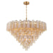 Crystorama - 28 Light Chandelier - Addis - Aged Brass- Union Lighting Luminaires Decor