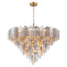 Crystorama - 28 Light Chandelier - Addis - Aged Brass- Union Lighting Luminaires Decor