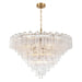 Crystorama - 28 Light Chandelier - Addis - Aged Brass- Union Lighting Luminaires Decor