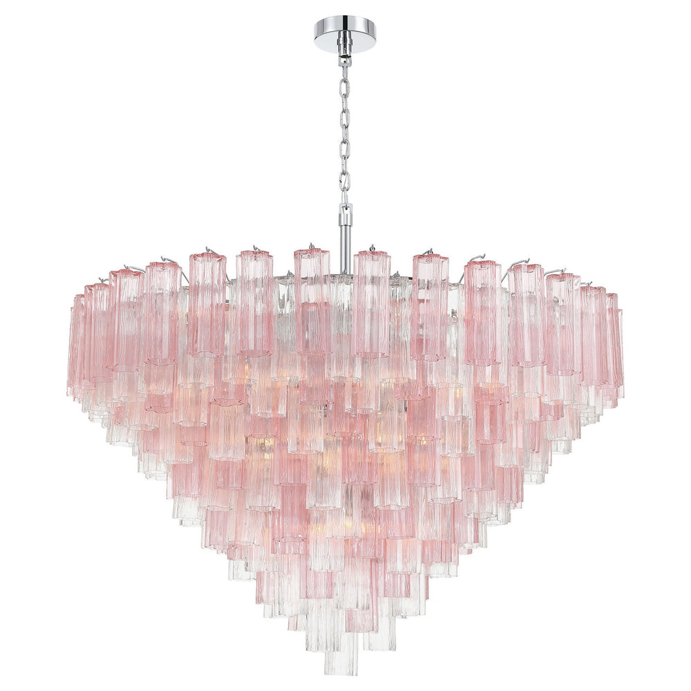 Crystorama - 28 Light Chandelier - Addis - Polished Chrome- Union Lighting Luminaires Decor