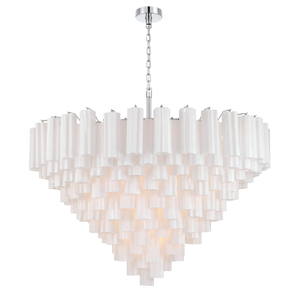 Crystorama - 28 Light Chandelier - Addis - Polished Chrome- Union Lighting Luminaires Decor