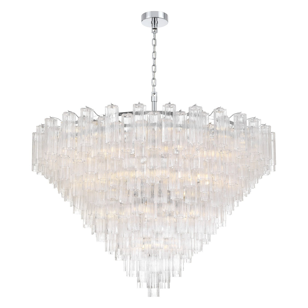 Crystorama - 40 Light Chandelier - Addis - Polished Chrome- Union Lighting Luminaires Decor