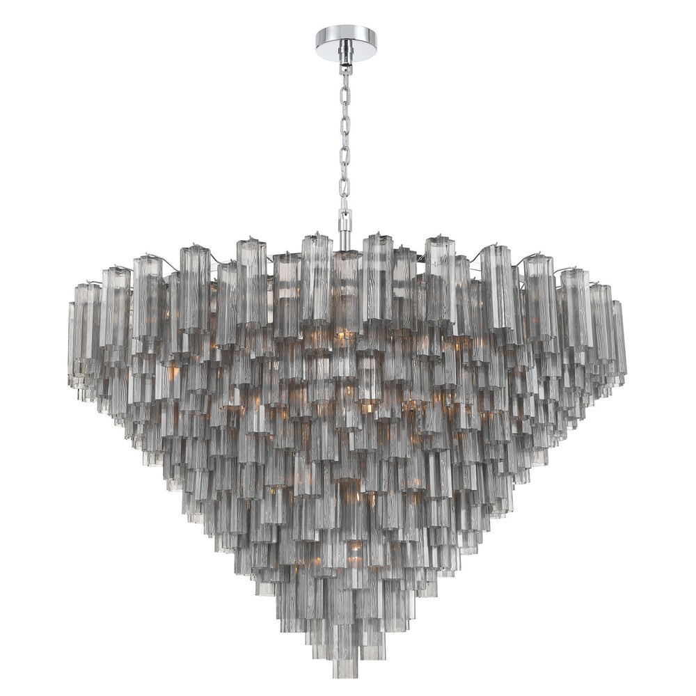 Crystorama - 40 Light Chandelier - Addis - Polished Chrome- Union Lighting Luminaires Decor