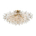 Crystorama - Four Light Semi Flush Mount - Adley - Aged Brass- Union Lighting Luminaires Decor