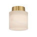 Crystorama - One Light Semi Flush Mount - Acme - Aged Brass- Union Lighting Luminaires Decor