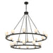 Crystorama - LED Chandelier - Aragon - Matte Black- Union Lighting Luminaires Decor