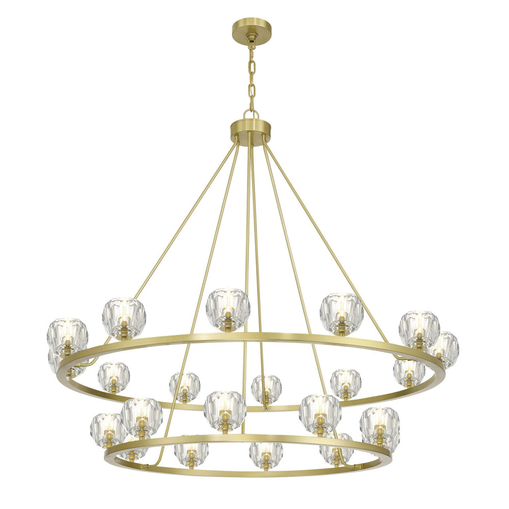 Crystorama - LED Chandelier - Aragon - Soft Brass- Union Lighting Luminaires Decor
